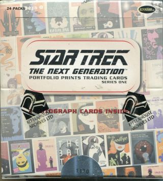 Star Trek Tng Portfolio Prints Factory Trading Card Hobby Box