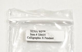 XENA Warrior Princess Calligraphic X Pendant Official Product Velvet Pouch 3