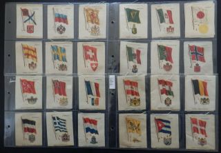 National Flags And Arms 1910 American Tobacco 32 X Silks S38