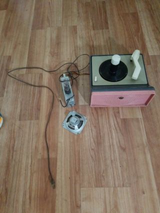 Rca Victor Phonograph 45 Record Player Model 7 - Ey - 1dj For Parts/repair