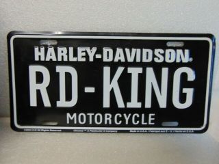 2004 Harley Davidson Motorcycles Advertising Sign Road King License Plate $9.  95