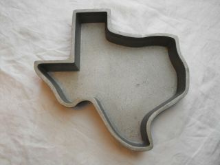 Cast Aluminum Texas Shaped Corn Bread Cake Pan W/carroll Shelby Quote