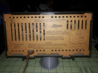Vintage Zenith Tube Radio Model X114C CHASSIS 5M04 Mid - Century It 2