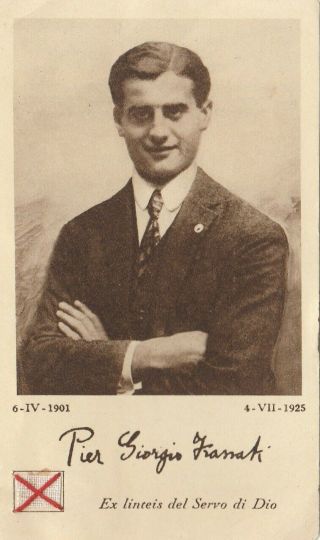 Vintage Holy Card With Relics 1932 - Blessed Pier Giorgio Frassati