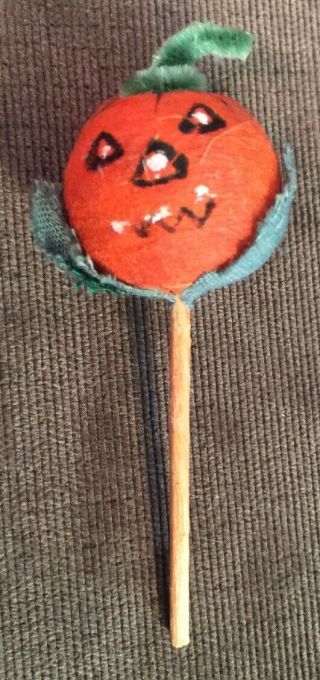 Rare Vintage Halloween Heads Toothpick Cupcake Decor Paper Spun Japan,  Stickers 3