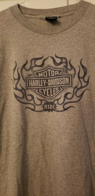 Mena Harley Davidson Chicago Long Sleeve Tee Shirt 2xl