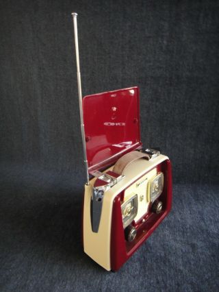 Vintage Retro " Suitcase " Spirit Trans - Atlantic Am - Fm Radio