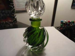 Green Crystal Perfume Bottle