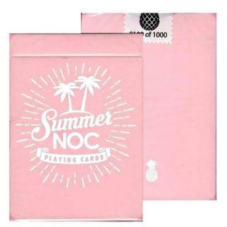 Summer Noc Playing Cards Limited Edition Pink Rare Marking System