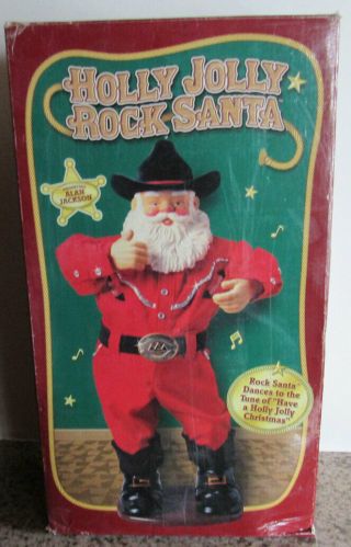 Holly Jolly Rock Santa Country Cowboy Dancing Alan Jackson Singing 1999