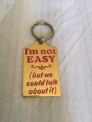 Key Ring Vintage Made In England Oxford Range Funny 22 Kt Gold Plated Key Ring