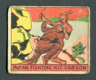 1933 R128 - 2 234 Fighting Kit Carson Strip Card Series Of 48 Western Gd Jh21
