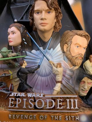 Star Wars Episode Iii : Revenge Of The Sith 3d Movie Poster Sculpture Style.
