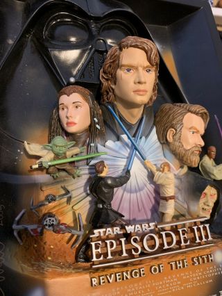 Star Wars Episode III : Revenge Of The Sith 3D Movie Poster Sculpture Style. 2
