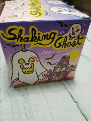 Vintage Shakes Sounds Lights Up Hanging Halloween Sonic Control Ghost NIB 4