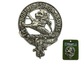 2 " Scottish Scotland Crest Pin Badge: Stuart Of Bute Clan Badge