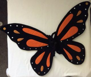 Pottery Barn Kids Monarch Butterfly Halloween Costume W/ Treat Bag Size 2/3t