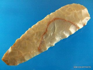 Fine Authentic Kentucky Carter Cave Flint Archaic Knife Arrowheads 3