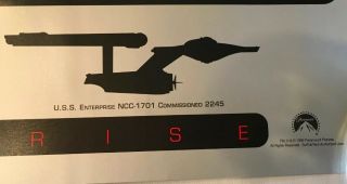 Vintage 1995 Star Trek Poster USS Enterprise Ncc 1701 Ship VTG RARE Starship 2