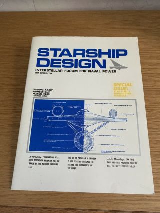 Starship Design Interstellar Forum For Naval Power 1987 Star Trek Special Issue