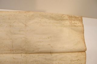 1684 ANTIQUE HANDWRITTEN ENGLISH LEGAL DOCUMENT W/SEAL VELLUM PARCHMENT 5