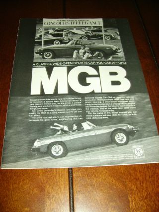 1979 Mgb Ad