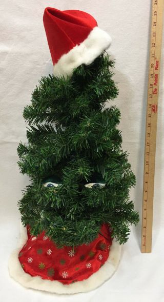 Gemmy Douglas Fir Talking Singing Christmas Tree 26 " Animated Battery Operated