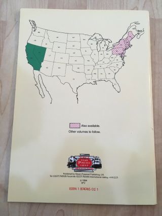 SPV ' s Comprehensive Railroad Atlas of North America CALIFORNIA & NEVADA 1994 D 2