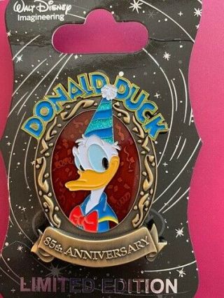 Wdi Disney 85th Donald Duck Birthday Anniversary Portrait Jumbo Le 200 Pin