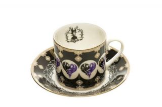 The English Ladies Co.  Disney Teacup And Saucer Set : Maleficent Cup & Saucer