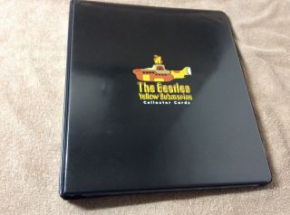 The Beatles Yellow Submarine Cards Complete Set 72 Binder 1999,  Uncut 6,  More