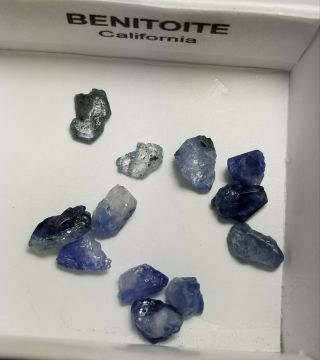 Rare Benitoite Crystals From The Gem Mine In California (bhw 29)
