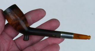 Antique C1900 Meerschaum Pipe Amber Stem Orig Case
