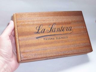 Vintage La Lantera Wooden Cigar Box