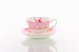 The English Ladies Co.  Disney Teacup And Saucer Set : Aurora - Sleeping Beauty
