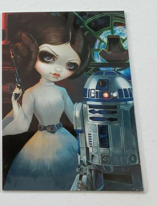 Jasmine Becket Griffith Princess Leia And R2 - D2 Postcard