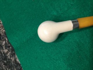 Meerschaum Apple Shape Pipe with Sterling Silver Band,  Unsmoked 4