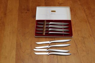 Vintage Gerber Miming Set Of 8 Steak Knives (4) Handmade Legendary Blades