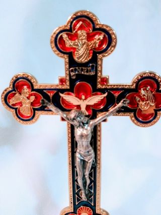Large Pope John Paul Ii Catholic Crucifix Jubile 2000 A.  D.  Blessed Exclusive