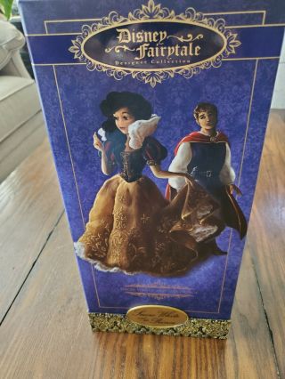Disney Store Fairytale Snow White And The Prince Dolls - In Blue Box