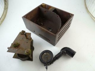 Antique Miniature Phonograph Alura Talking Machine Parts Record Player Vintage
