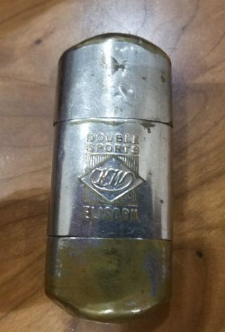 Vintage Trench Lighter Kw Karl Wieden Germany.  Logo " Double Sports Elisonn "