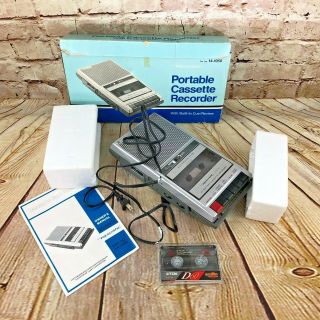 Realistic Portable Cassette Recorder 14 - 1050 With Tape