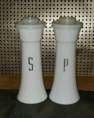 Vintage Tupperware Classic Hourglass Salt And Pepper Shakers Gold S P 6 "