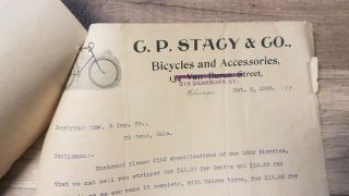 C P Stacey & Co Letterhead And Advance Circular Of 1899 Models 5