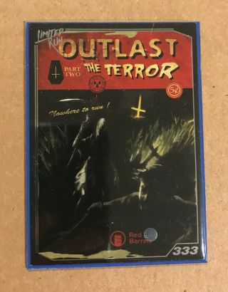 Outlast 2 333 Limited Run Games Silver Foil Trading Card Rare