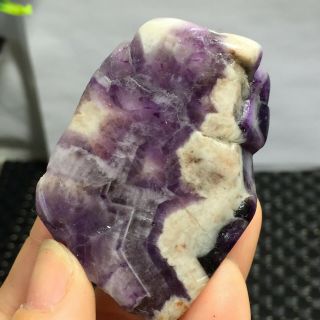 WOW 100 Natural Raw Chevron Amethyst Crystal Rough Chunk Healing Stone 57g 3