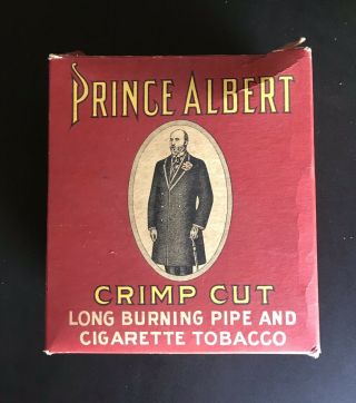 Vintage Prince Albert Crimp Cut Smoking Tobacco Cardboard Display Box