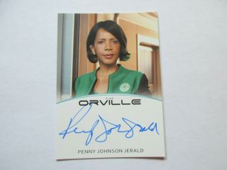 The Orville Season One Penny Johnson Jerald As Dr.  Finn Autograph A3 Season 1