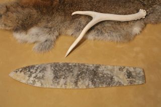 12 " Tallahatta Quartz Arrowhead Spear Blade,  Flintknapping,  Flint Knapped Art